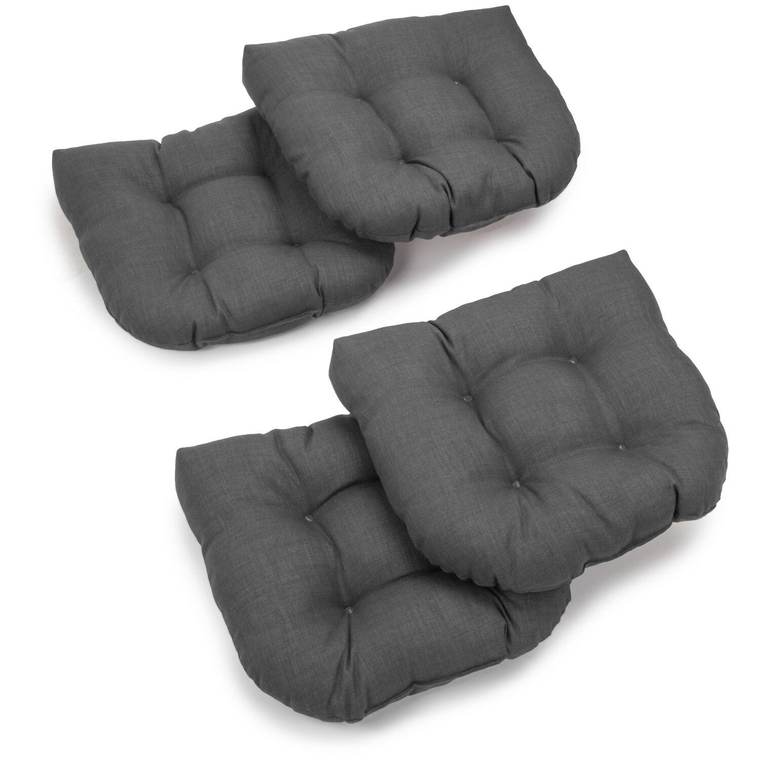 Blazing Needles Indoor Outdoor Chair Cushions Set of 4 19 x 19 On Sale Bed Bath Beyond 5743336