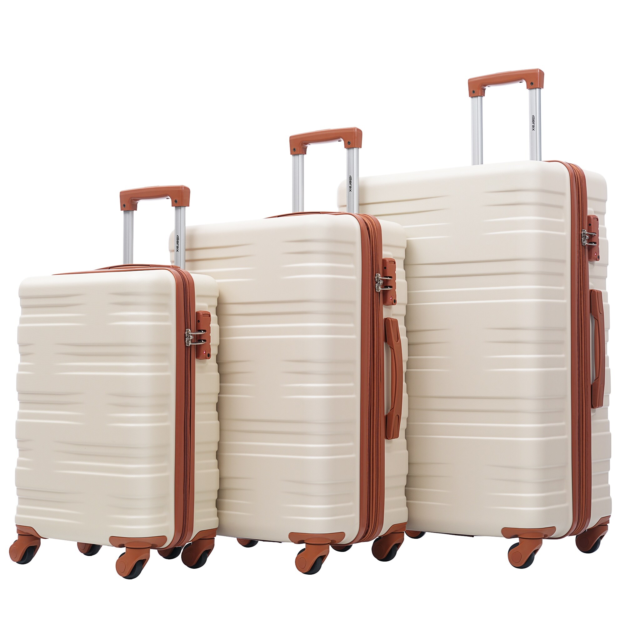 3 Pcs 20 24 28 Spinner Suitcase Hardshell Luggage Sets