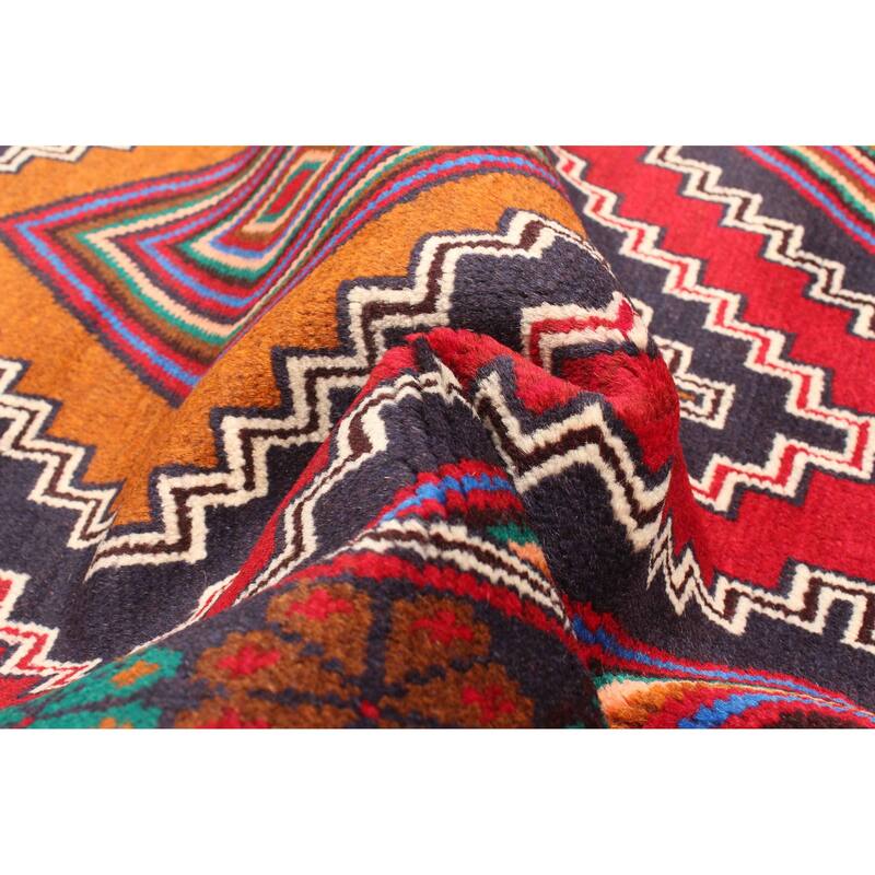 ECARPETGALLERY Hand-knotted Teimani Red Wool Rug - 2'9 x 5'1