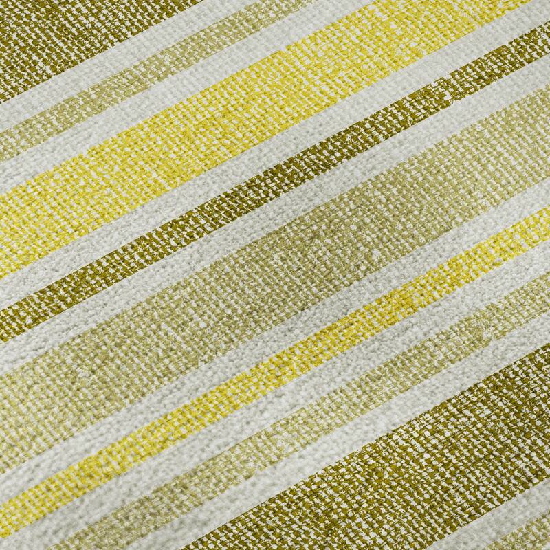 Premium Washable Super Soft Modern Cabana Stripe Mayfield Rug