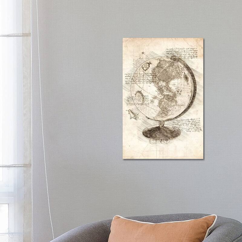 iCanvas "World Globe" by Cornel Vlad Canvas Print - 26x18x1.5