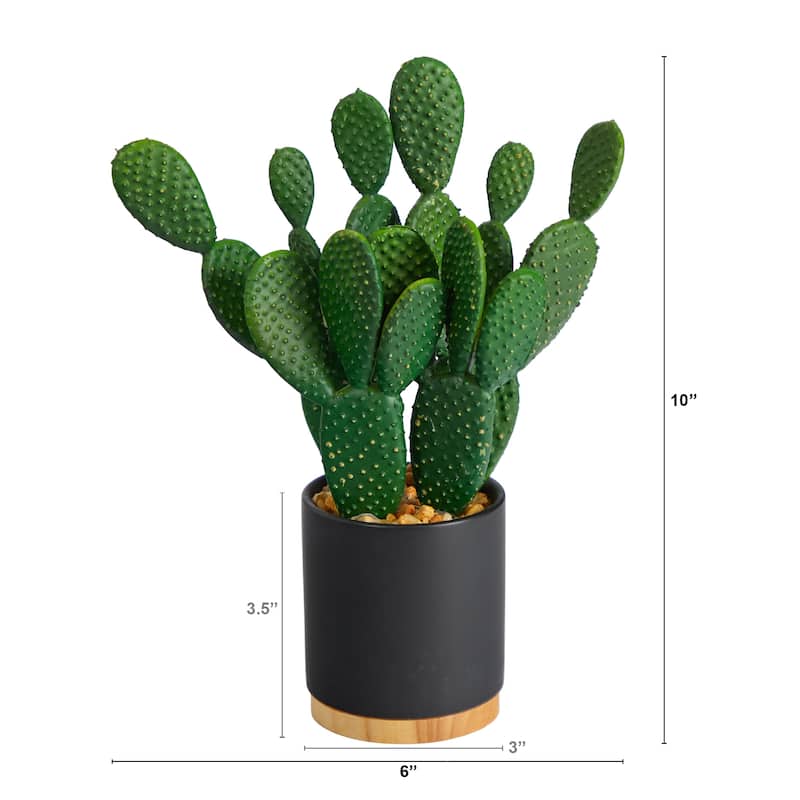 10" Cactus Succulent Artificial Plant in Planter