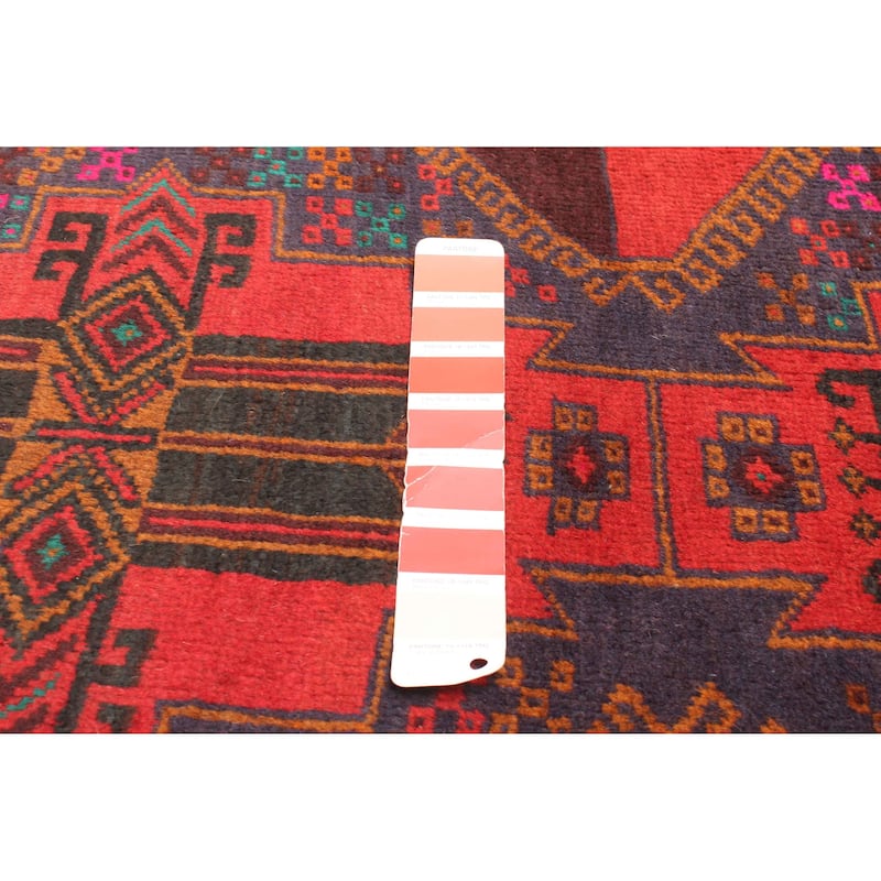 ECARPETGALLERY Hand-knotted Teimani Red Wool Rug - 2'8 x 4'9