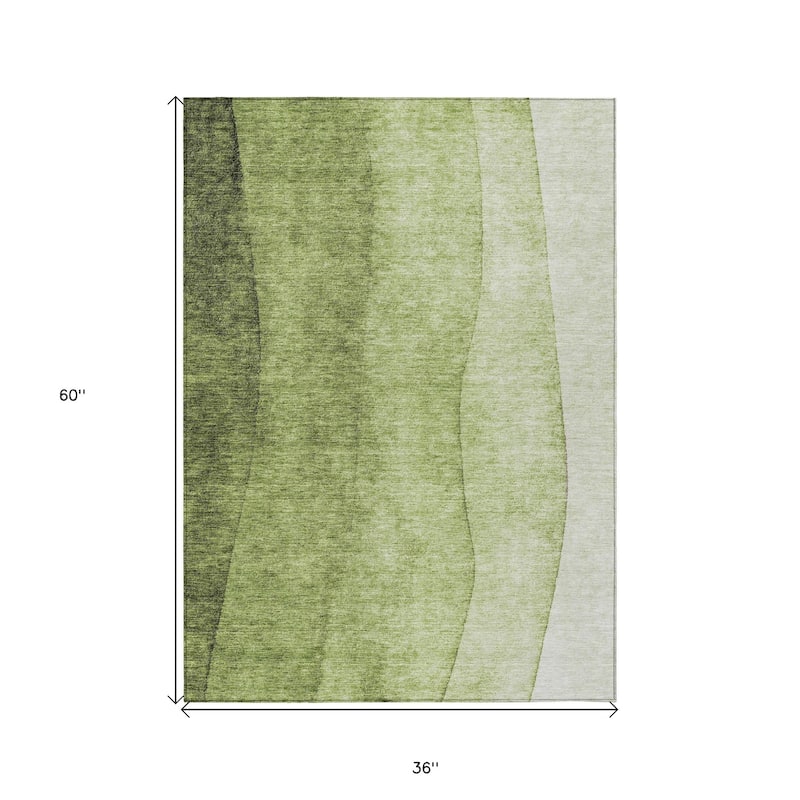 HomeRoots Ombre Transitional Rectangle Outdoor Rug