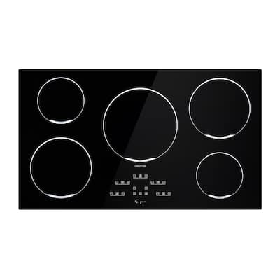 36-in Induction Cooktop with 5 Elements including 3,700-Watt Element