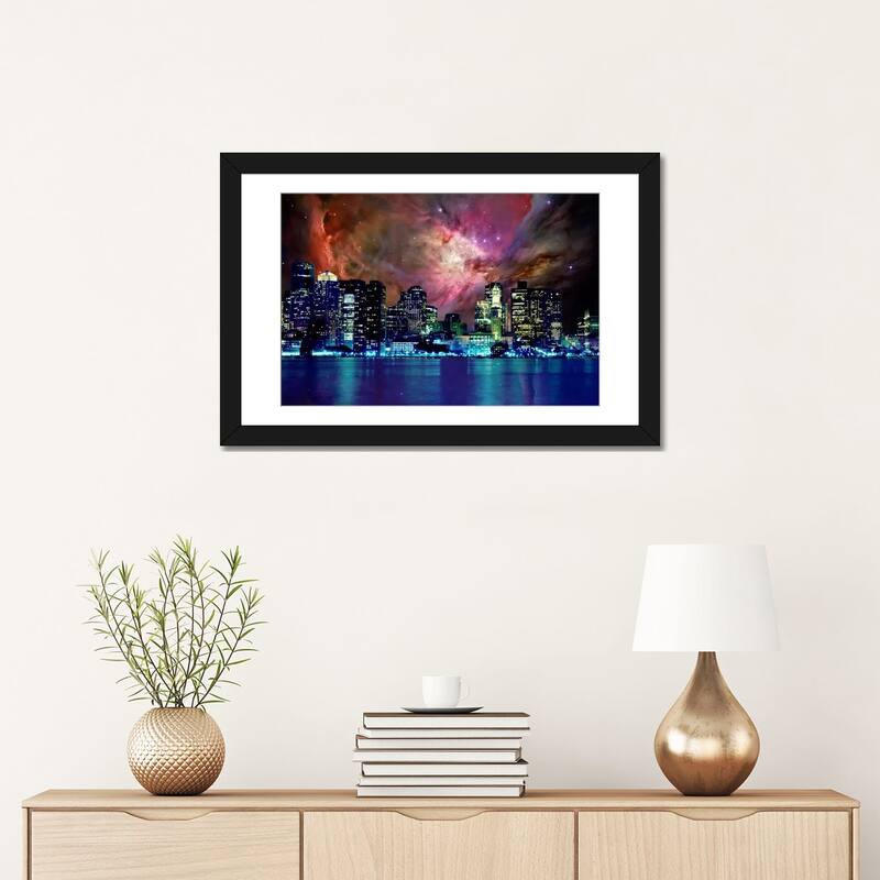 iCanvas "Boston, Massachusetts Orion Nebula Skyline" by 5by5collective