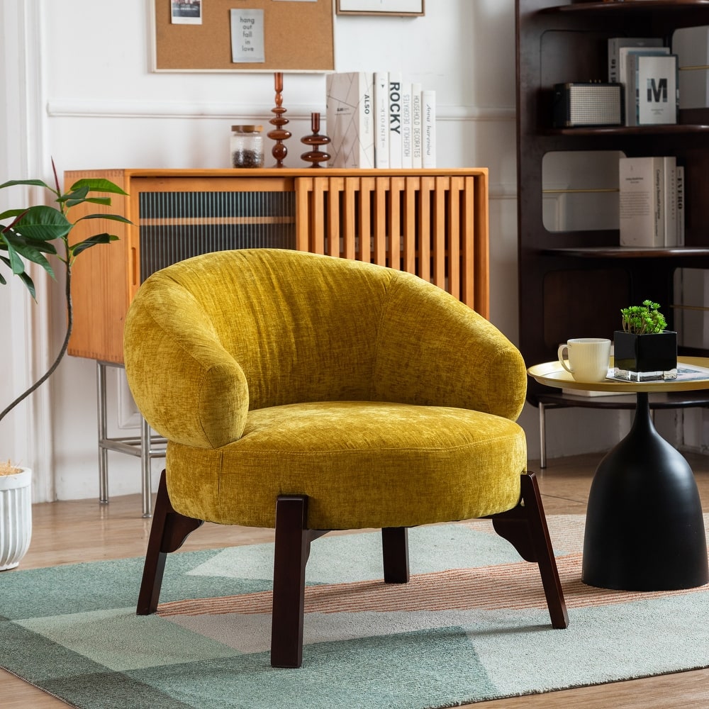 XINMICS Modern Accent Chair Upholstered Armchair for Living Room, Bedroom