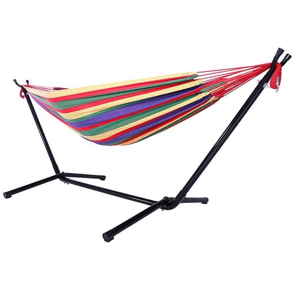 Shella 2 Person Portable Garden Swing Hammock With Stand By Havenside Home N A On Sale Overstock 28779867