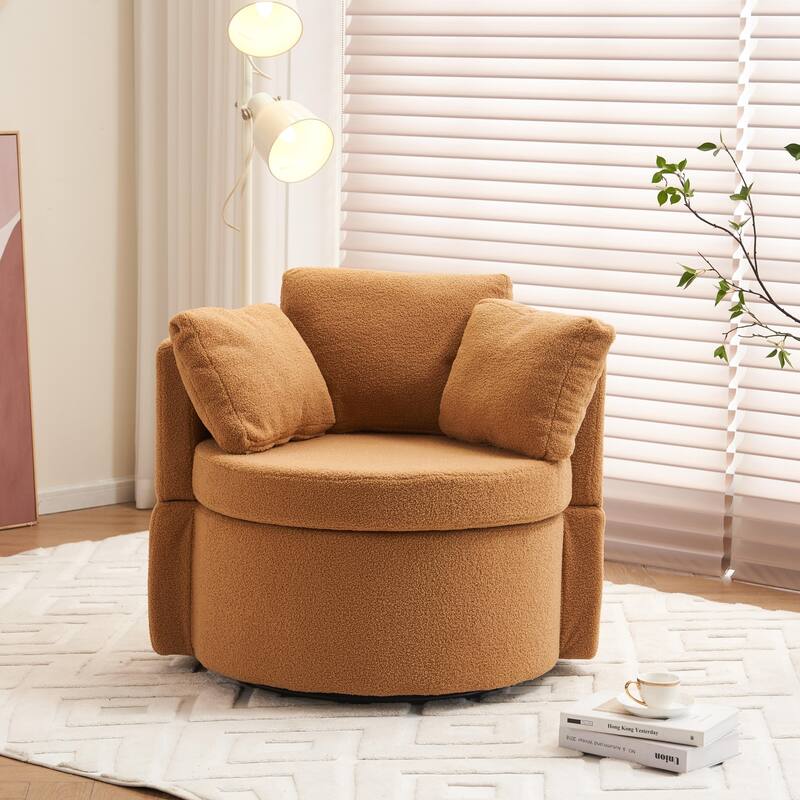 Multifunctional Teddy Fabric Chair for Living Room