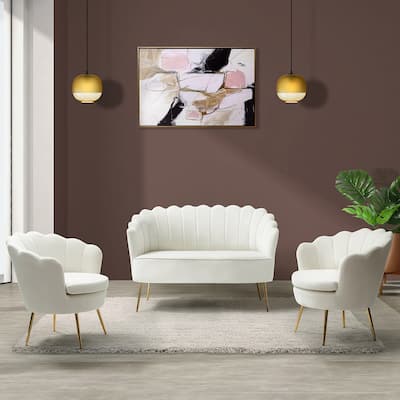 Xabier 52 in. 3 Piece Living Room Set by HULALA HOME