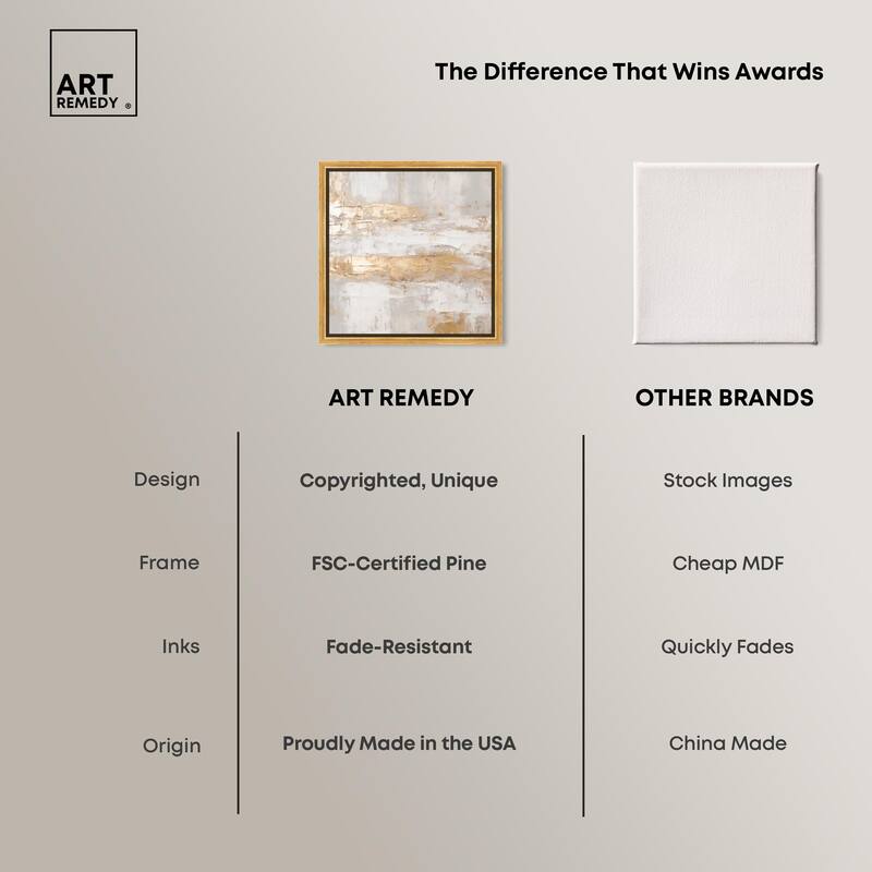 Melted Goldscape I Canvas by Art Remedy