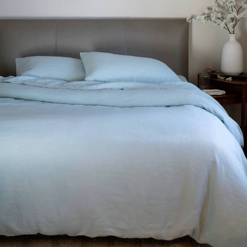 100% French Linen Duvet Cover by BOKSER HOME