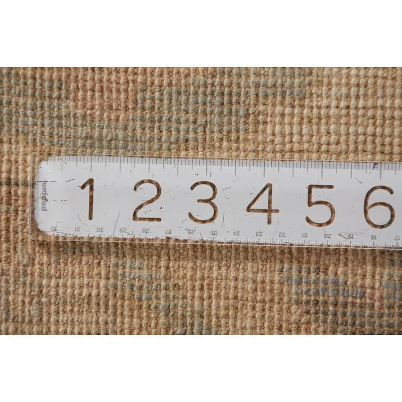 Hand Knotted Oriental 100% Wool Carpet Transitional All-Over Greys & Charcoal Oushak Area Rug - 13' 10'' X 10' 2''