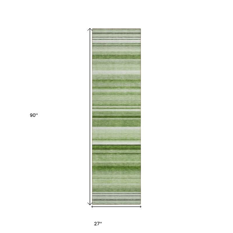 Altone Stripe Weather Resistant Classic Meets Modern Runner Outdoor Rug - 2' X 8'
