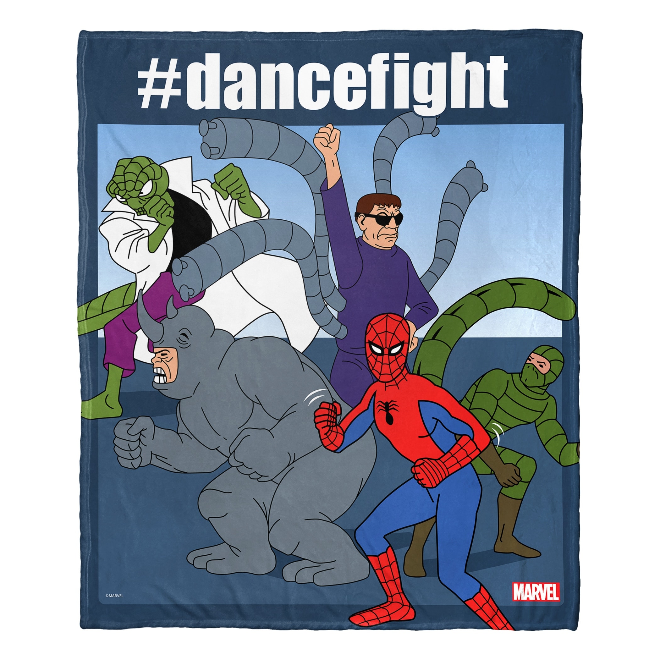 Marvel Dance Fight Silk Touch Throw Blanket