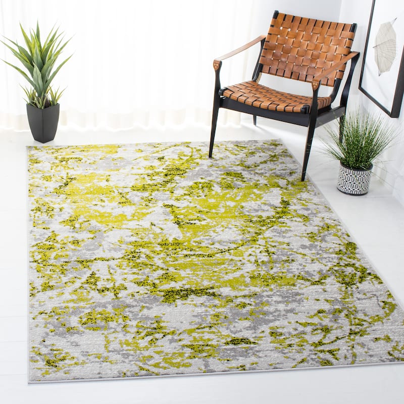 SAFAVIEH Skyler Leitha Modern Rug - 6' x 9' - Grey/Green
