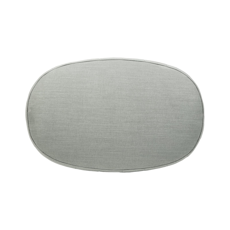 Signature Design by Ashley Hollyann Mid-Century Modern Gray Oversized Ottoman