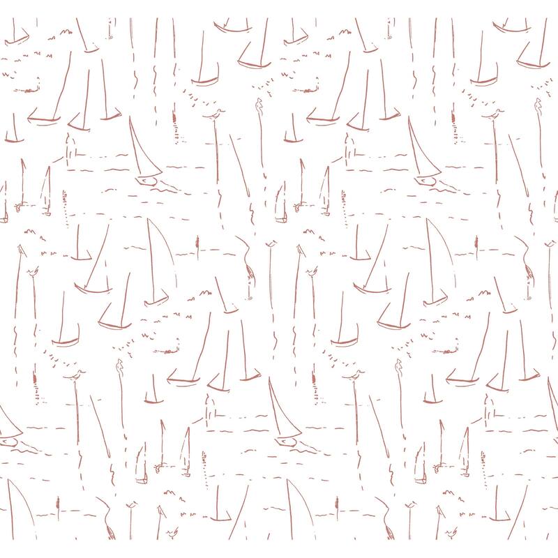 York Wallcoverings Vermillion Coast Vermillion Wallpaper