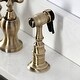 preview thumbnail 11 of 25, English Country Bridge Kitchen Faucets with Brass Sprayer