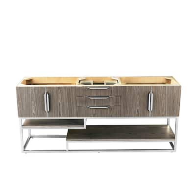 James Martin Vanities 983-V72D-R-BN Columbia 72" Double Free Standing