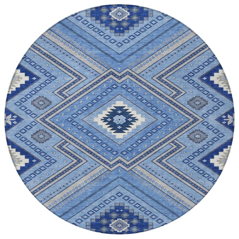 HomeRoots Tribal Transitional Rectangle Outdoor Rug