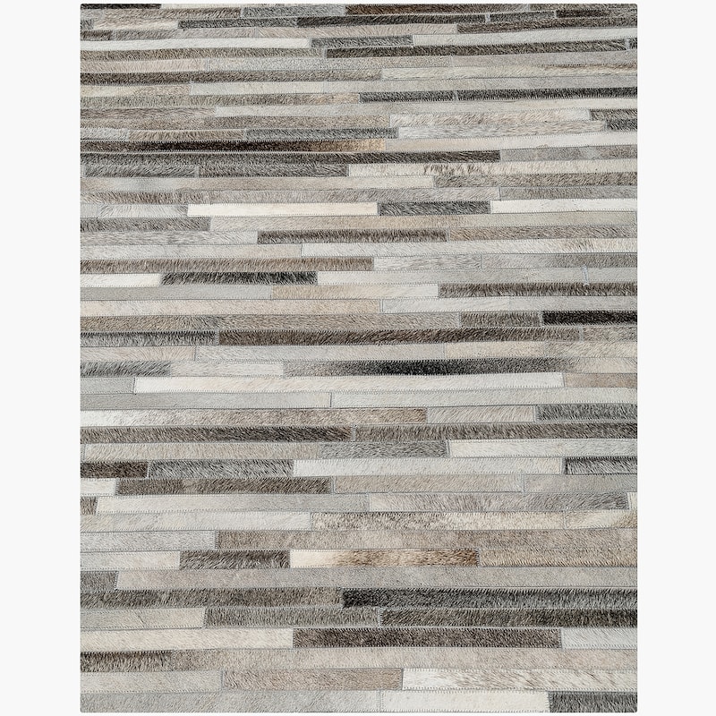 Ben Soleimani South American Cowhide Stripe Hand Woven Rug