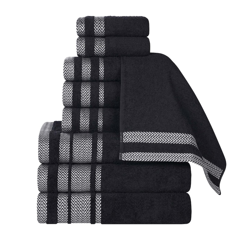 Superior Hays Cotton Medium Weight 9 Piece Bathroom Towel Set