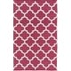 preview thumbnail 4 of 10, Hand-Woven Madison Moroccan Trellis Cotton Rug - 4' x 6'