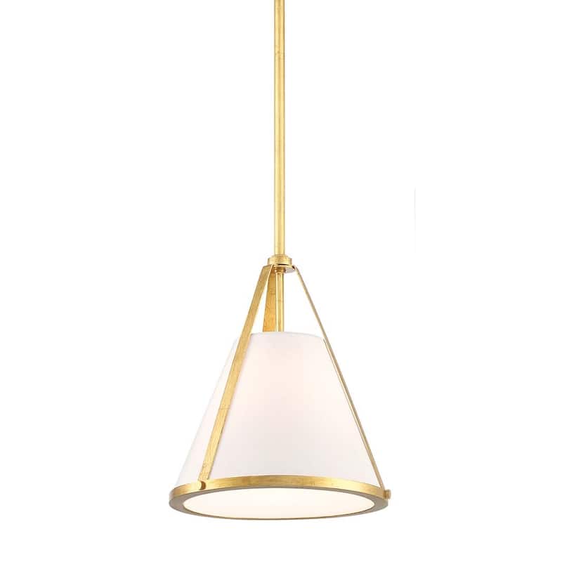 Crystorama Lighting Group FUL-900 Fulton 10" Wide Mini Pendant - Antique Gold