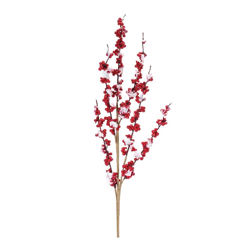 Set of 12 Frosted Berry Christmas Artificial Sprays 34"