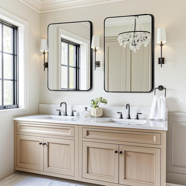 2 Pack Rectangle Vanity Mirror Wall Mirror - On Sale - Bed Bath