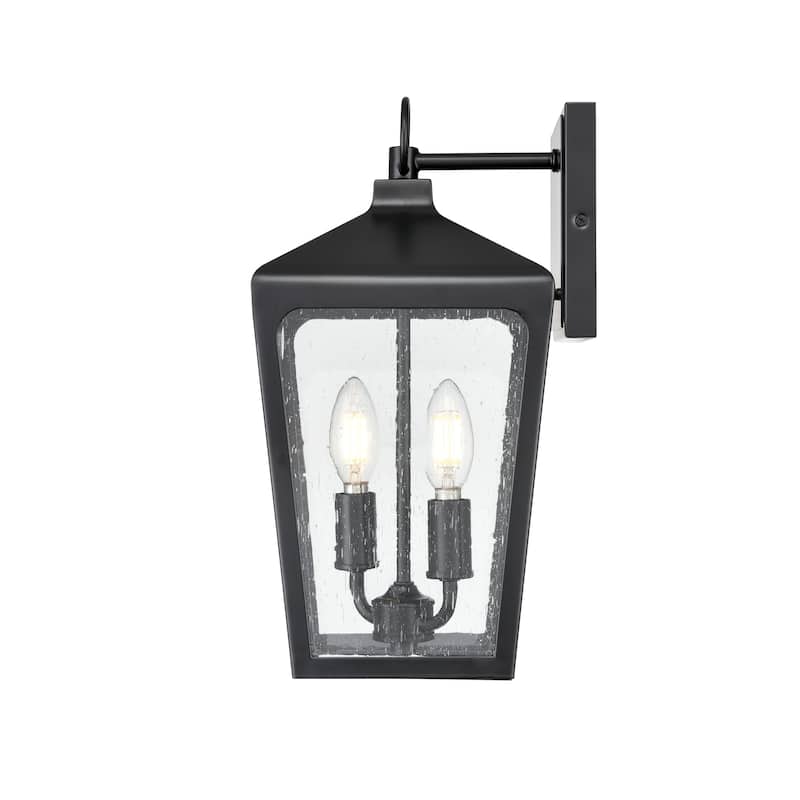 Millennium Lighting Brooks 2 Light Outdoor Wall Sconce in Powder Coat Black