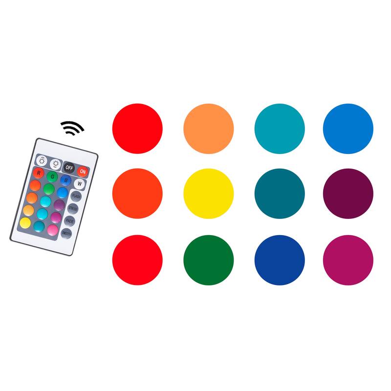 Anmytek Modern LED RGB Light TV Stand - Gaming Console Storage for Living Room Bedroom Lounge