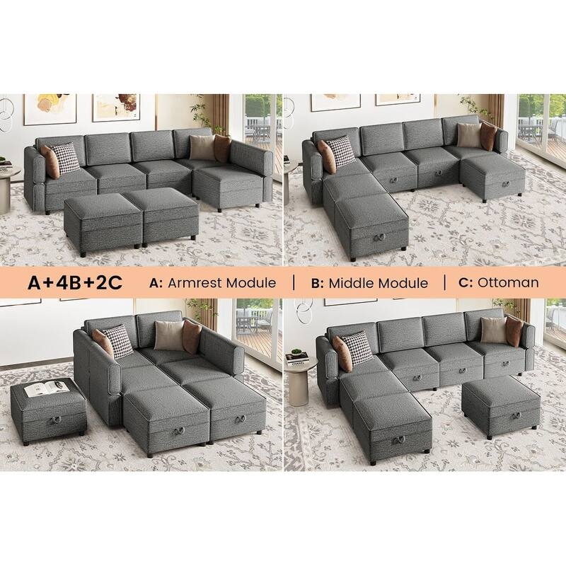 Loveseat Sofa with Storage Seat