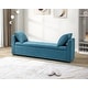 preview thumbnail 54 of 69, Franco Modern Upholstered Storage Bench with Two Throw Pillows and Thick Padded Cushion