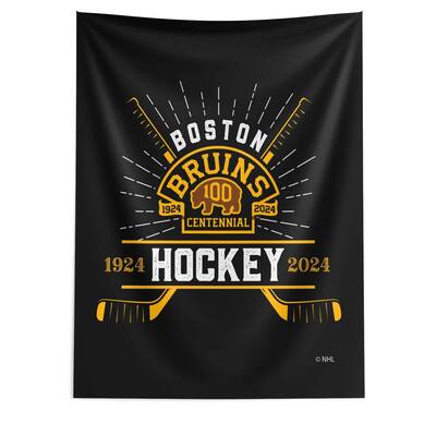 100th Anniv Fanatic Boston Bruins Printed Wall Hanging - 50" x 60"