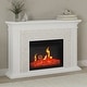 preview thumbnail 3 of 9, Northwest Electric Fireplace with Mantel, White