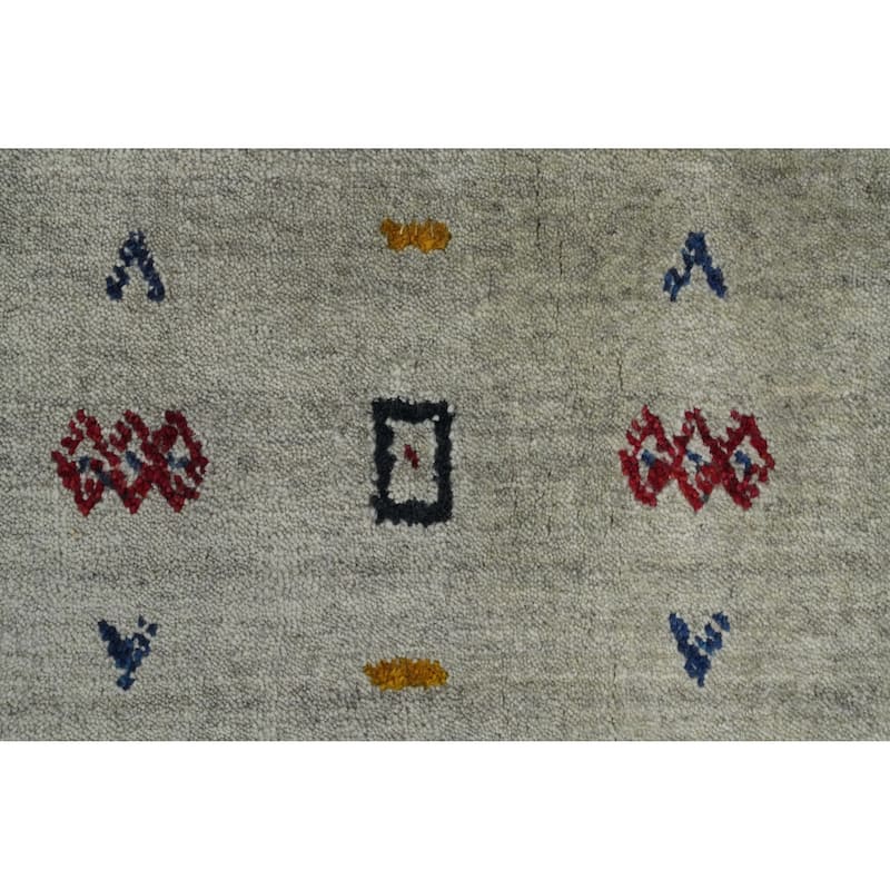 Hand Knotted Oriental 100% Wool Carpet Tribal Animal Pictorial Green Gabbeh Area Rug - 11' 11'' X 11' 11''