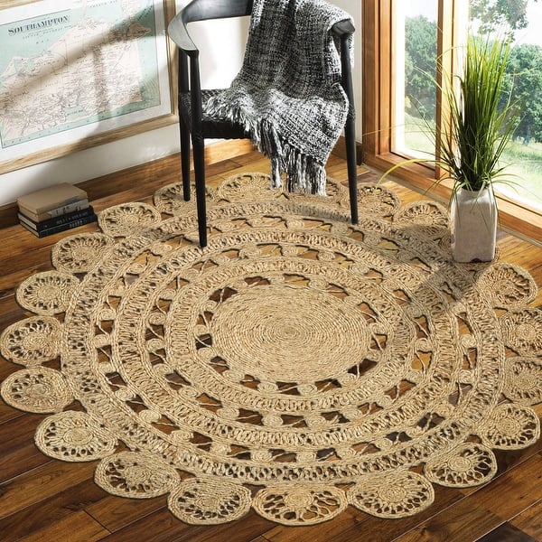 slide 2 of 19, LR Home Organic Jute Braided Area Rug, Natural