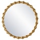 preview thumbnail 4 of 4, Uttermost Nacala Round Gold Mirror - 39.37"W x 39.37"H x 1.69"D