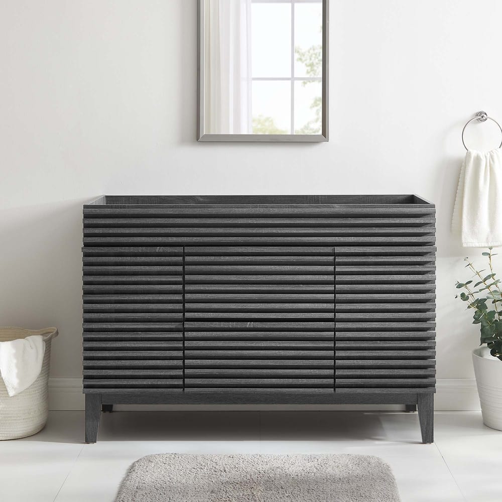 Render 48" Single Sink Compatible (Not Included) Bathroom Vanity Cabinet