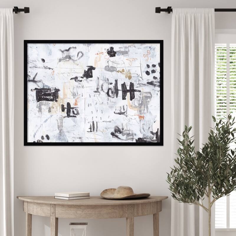 The Subtle Frenzy No. 1 by Melissa Wang Wood Framed Wall Art Print