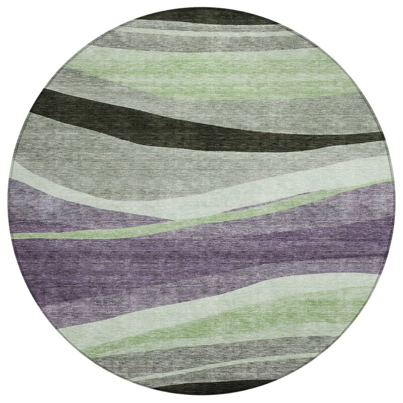 Machine Washable Indoor/ Outdoor Contemporary Deco Chantille Rug