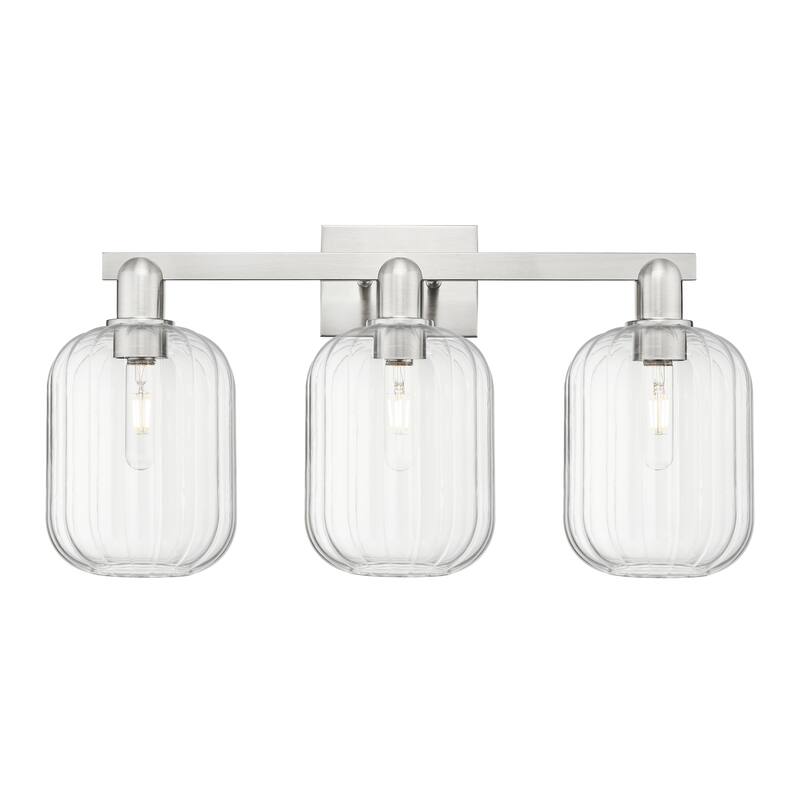 Innovations Lighting Downtown Urban - Preston - 3 Light 26" Jar Shade Bath Vanity Light