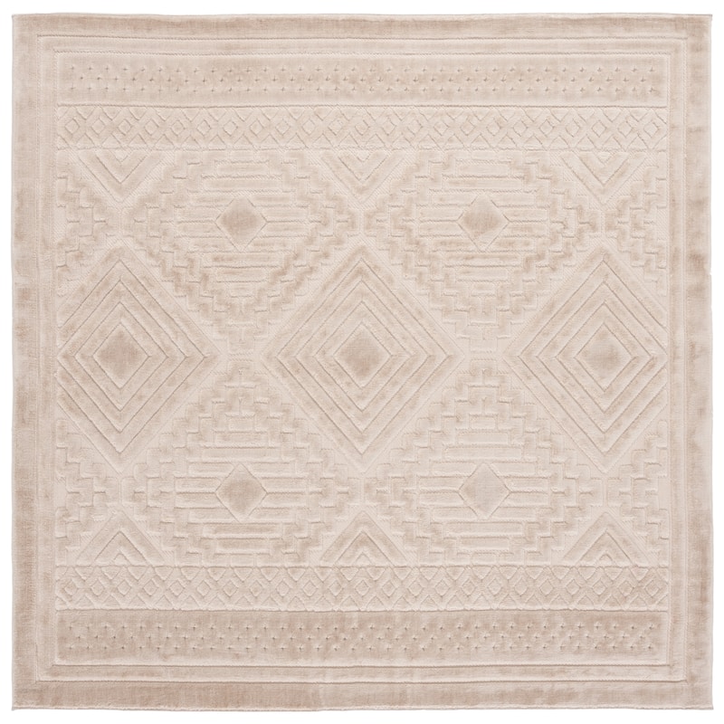 SAFAVIEH Selena Ellar Modern & Contemporary Rug - 6'7" Square - Beige