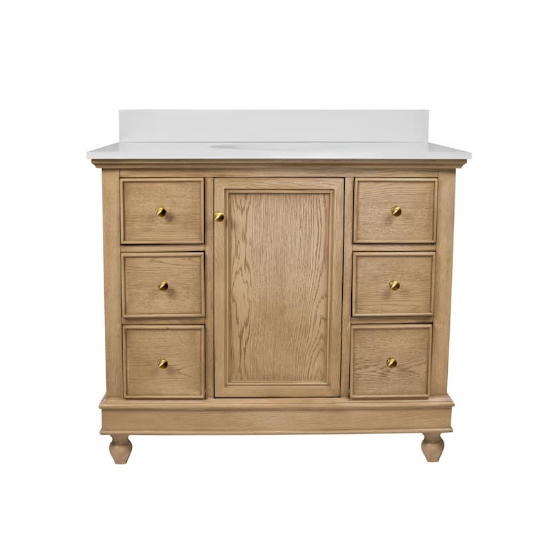 Bella 42-inch Vanity with Engineered White Top