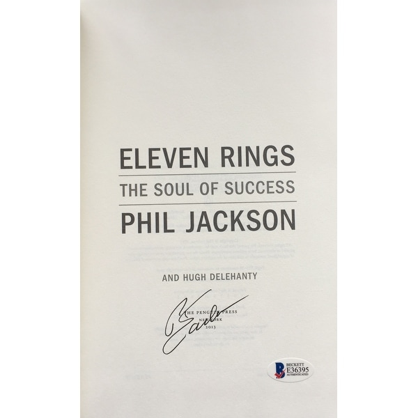Shop Phil Jackson Signed Eleven Rings The Soul Of Success Book