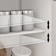 preview thumbnail 12 of 33, 59.1''Sideboard Buffet White Mid-Century Modern Contemporary Lacquered Credenza with Drawers and Doors