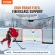 preview thumbnail 3 of 12, Hockey Goal with Backstop and Targets Street Steel Hockey Net White/Red