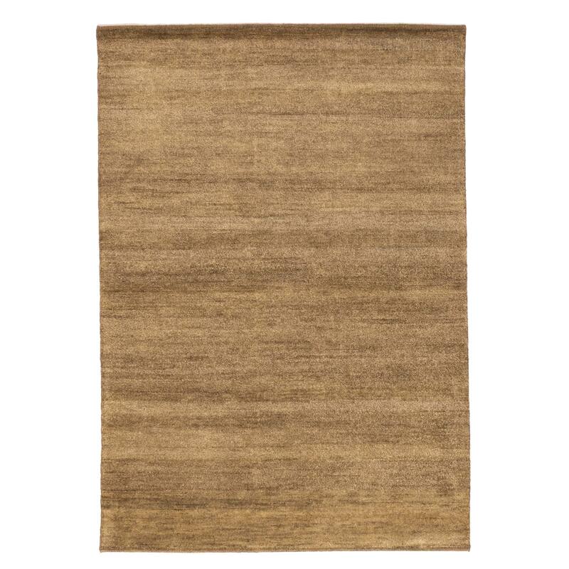 ECARPETGALLERY Hand-knotted Pak Finest Gabbeh Olive Wool Rug - 4'2 x 5'11